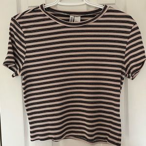 H&M DIVIDED Striped T-Shirt US Women’s Large